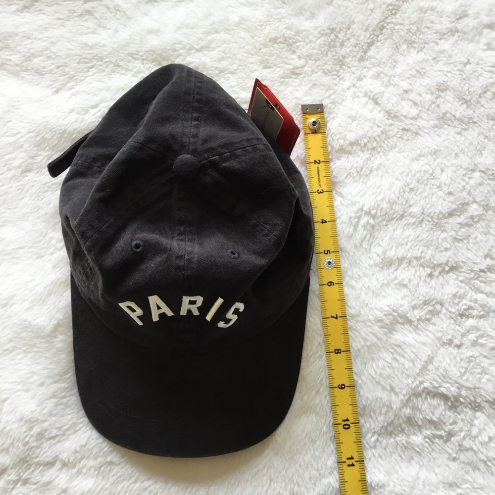 American Needle Black "Paris" Baseball Adjustable Strapback Hat - Picture 8 of 10